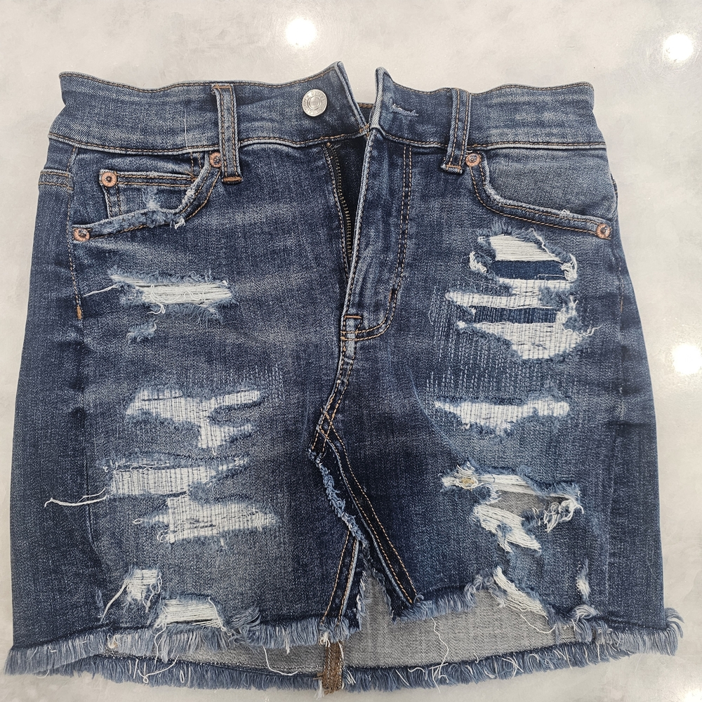American Eagle Outfitters Blue Denim Skirt